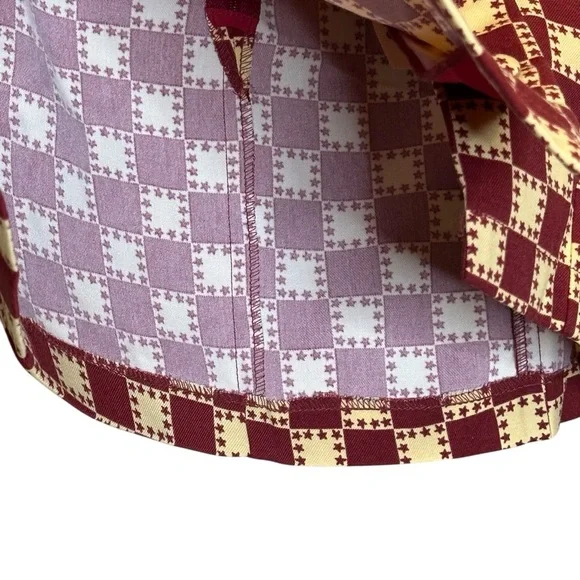 (Sold) Urban Outfitters Mini Skirt Women’s Size Small Red Yellow Check Print New - Picture 5 of 12